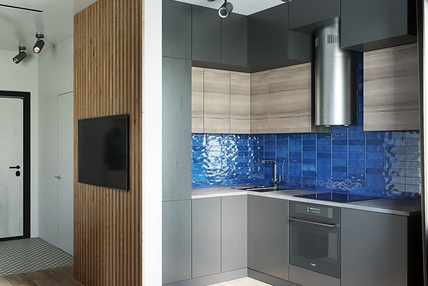 Типовой дизайн-проект однокомнатной квартиры ЖК «Королев»